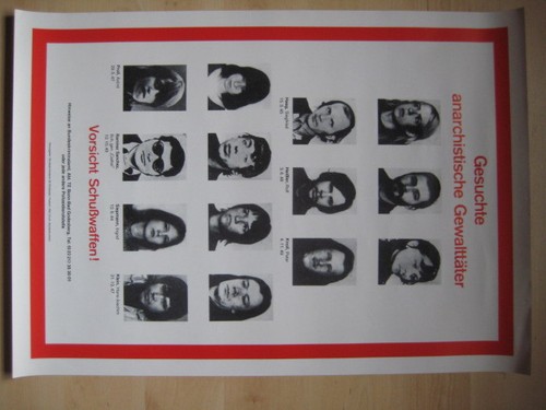 Gesuchte anarchistische - gesuchte,