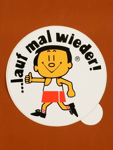 Aufkleber lauf mal wieder - ...,