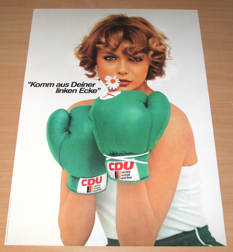Cdu wahlplakat poster 70er - cdu,