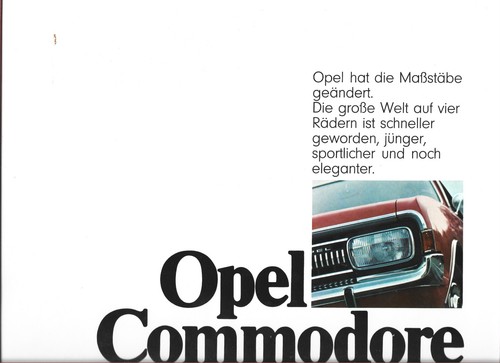 Opel commodore 70er - opel, jahre