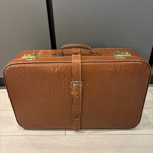 Vintage leder koffer - leder, retro