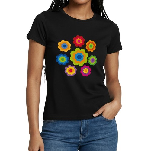70er jahre hippie flower - jahre,
