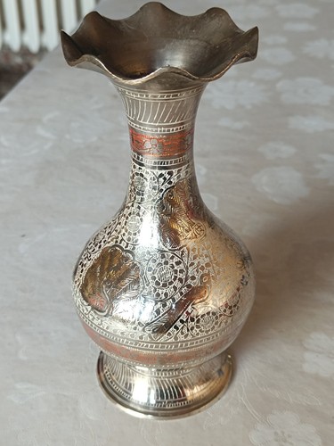 Vintage messing vase - messing,