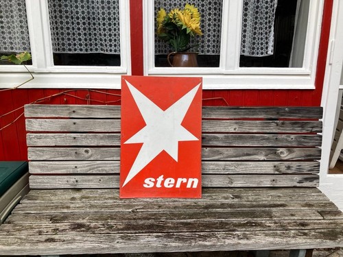 Stern werbeschild - "stern", (magazin)